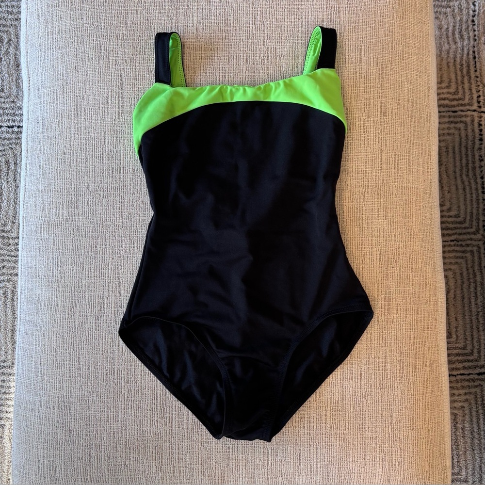 Natalie Black and Neon Green Dancewear